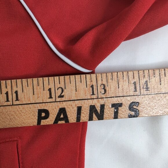 Adidas Kid's Full Zip Red/White Track Sports Jacket, Small (4-5) - Picture 7 of 8